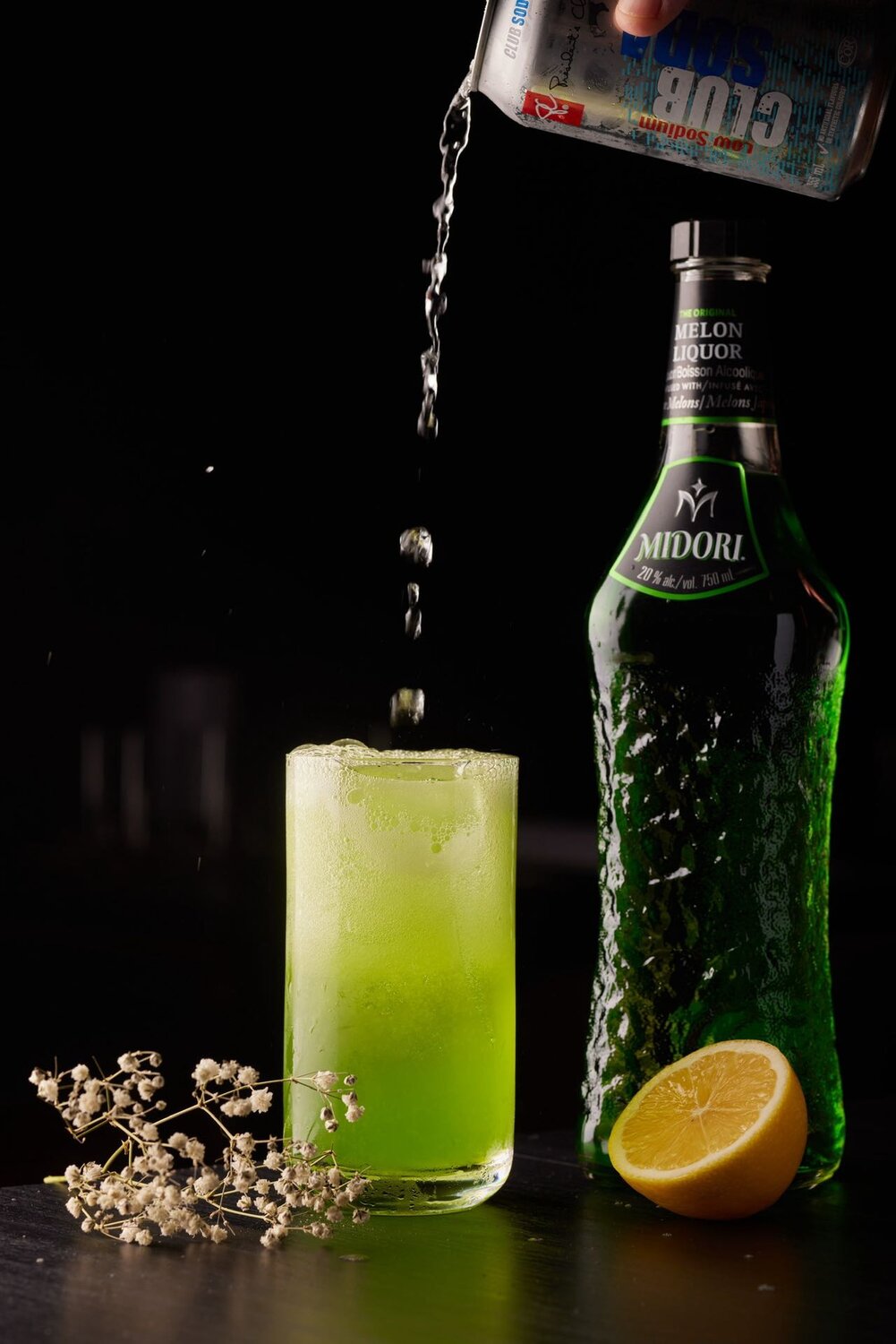 Spark cocktail being poured