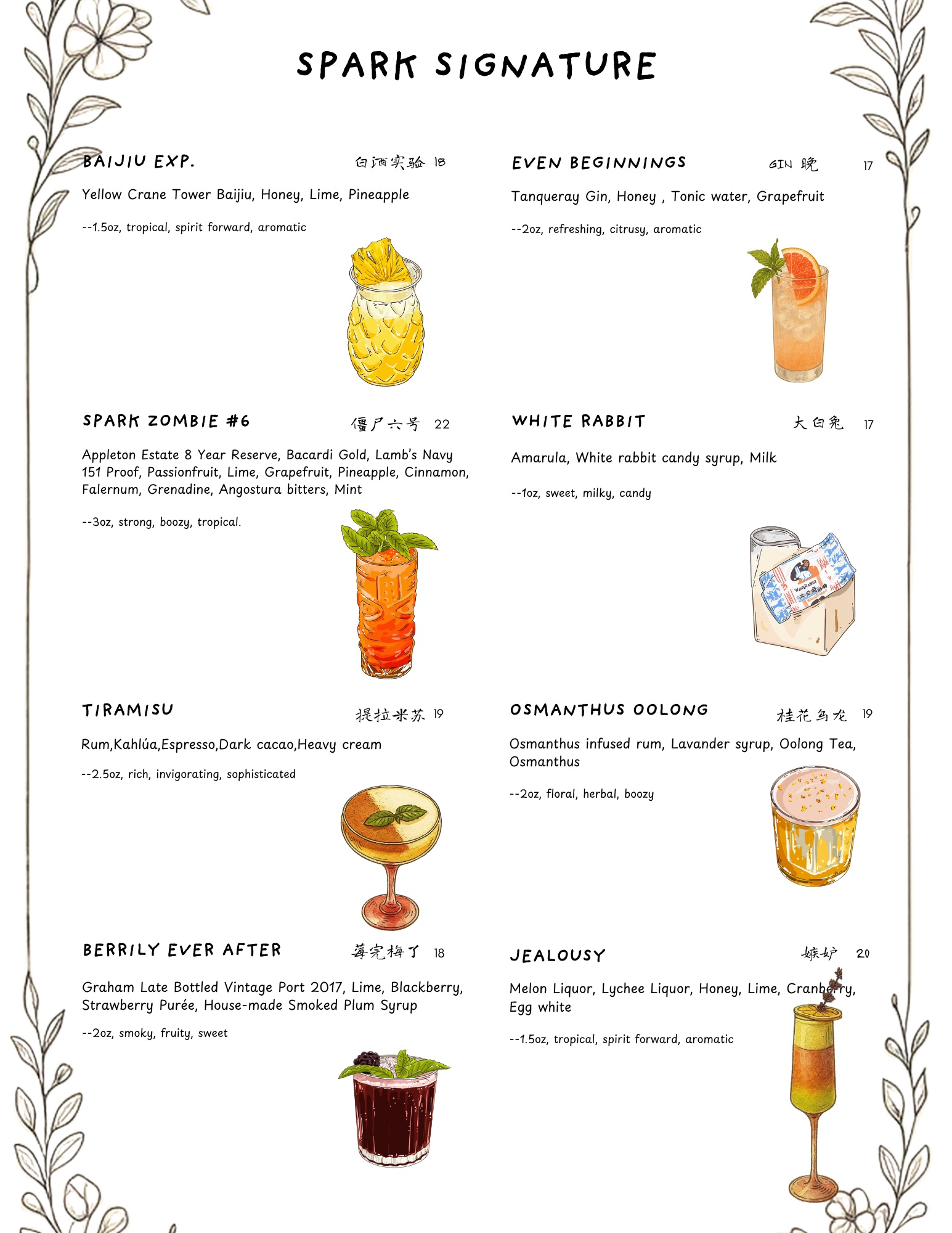 Drinks menu · 02 — official full menu page