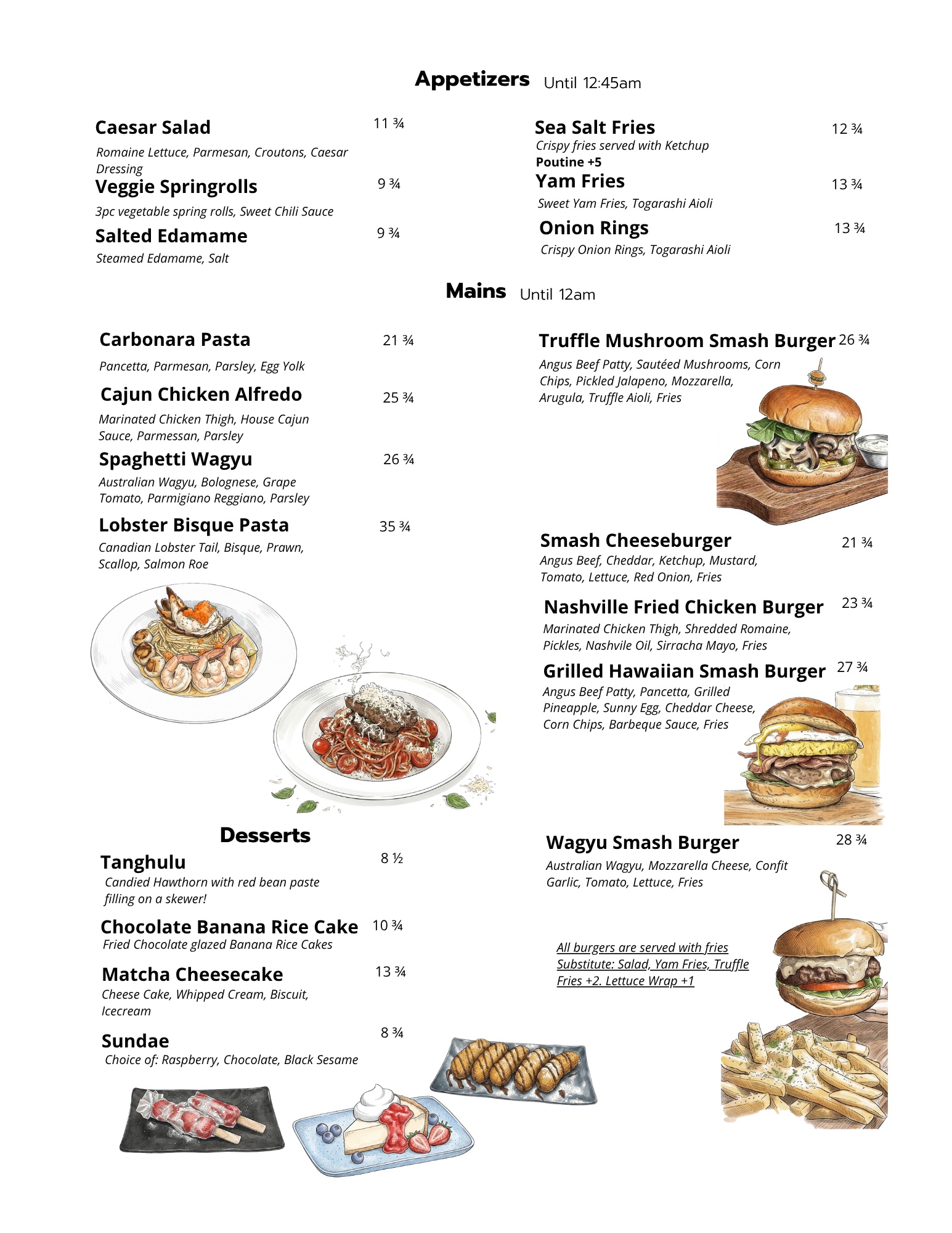 Food menu · 02 — official full menu page