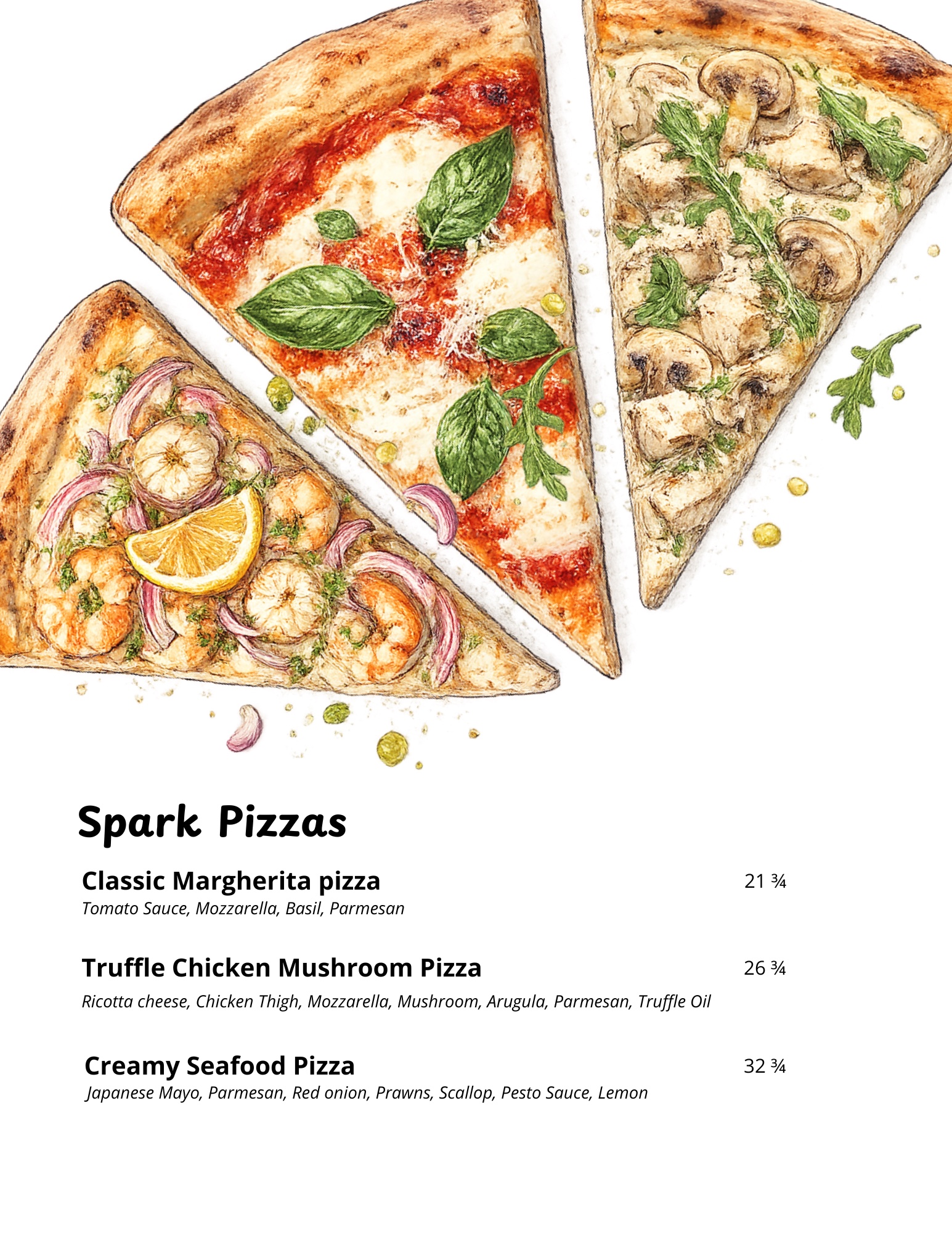 Food menu · 03 — official full menu page